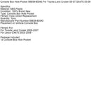 Konsole Box Loch Tasche 58839-60040 Für Toyota Land Cruiser 00-07 GX470 03-09