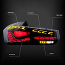 L&amp;R Geräucherte LED Rückleuchten Hinten Lampe Montage Für BMW 3 F30 F80 M3 2013-2018