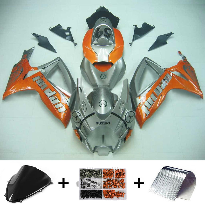 2006-2007 K6 Suzuki GSXR 600/750 Kit de carenagem de injeção de corpo de plástico