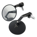 2x Custom Black CNC Aluminium Bar End Sidespejle til Street Twin & Scrambler