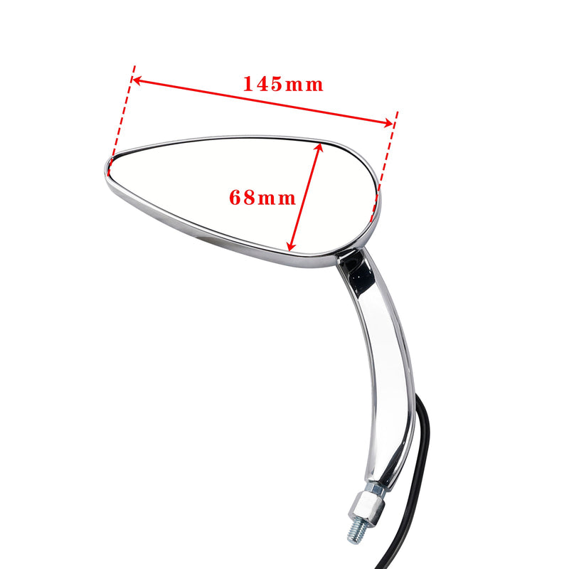 1990-2021 Electra Street Road Glide Chrom Custom LED Blinkerspiegel