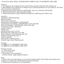 2003-2010 BMW X3 2.5i Automatisk frontkaft 702mm 26203401609