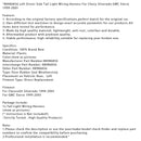 Kabelbaum für die linke Rückleuchte (Fahrerseite) für Chevy Silverado und GMC Sierra (1999–2005)