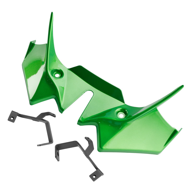 2021-2024 Kawasaki Z650 Front Downforce Spoiler Verlängerung Verkleidung Dunkelgrün