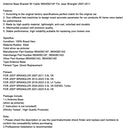 Antennenfußhalterung mit Kabel 56040921AF für Jeep Wrangler 2007-2011