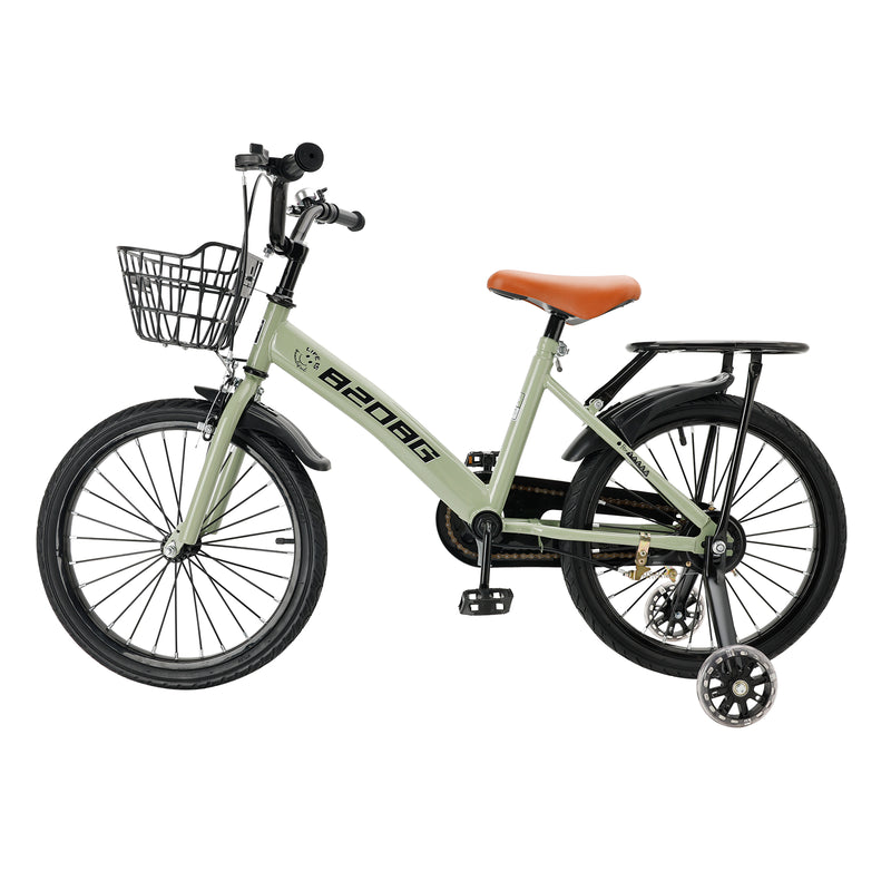 18" Kinderfahrrad für 7-9 Jahre mit Hilfsrädern