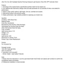 Ultra Thin Car LED Headlight Daytime Running Iridescent Light Eyebrow Strip With APP Controller 30cm