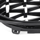 Kromi kiiltävä musta etusäleikkö kameralla sopii BMW 5-sarjan G30 G31 21-22