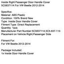 2012–2014 VW Käfer Innen rechts Beifahrertürgriff Abdeckung 5C5837114