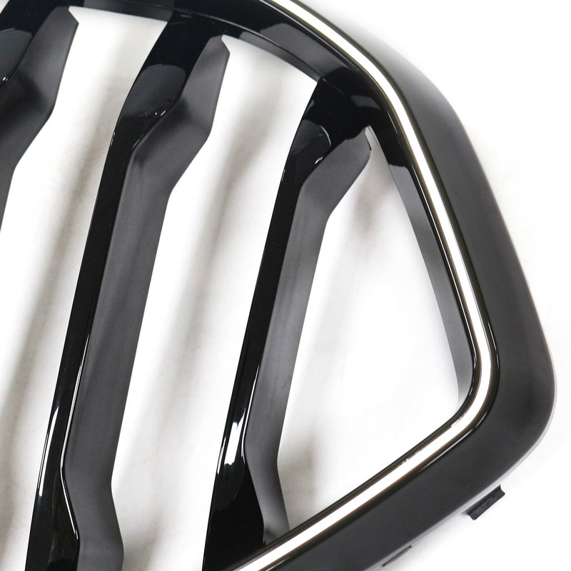 2023–2025 BMW X6 G06 M60I kamerareiällä, musta säleikkö etulattiapalkki