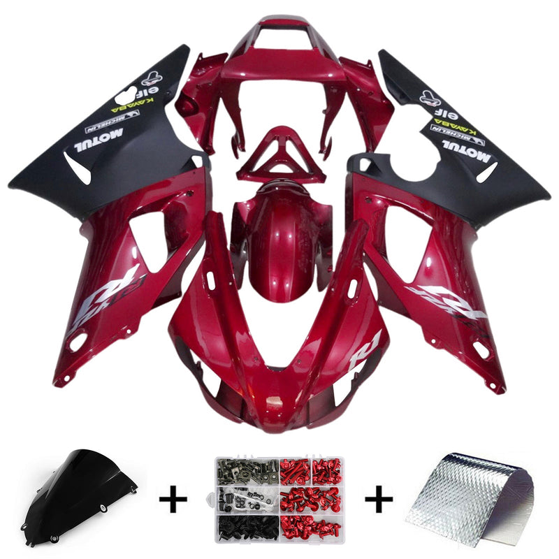 1998-1999 Yamaha YZF-R1 injeksjonskinnesett kroppsplast ABS