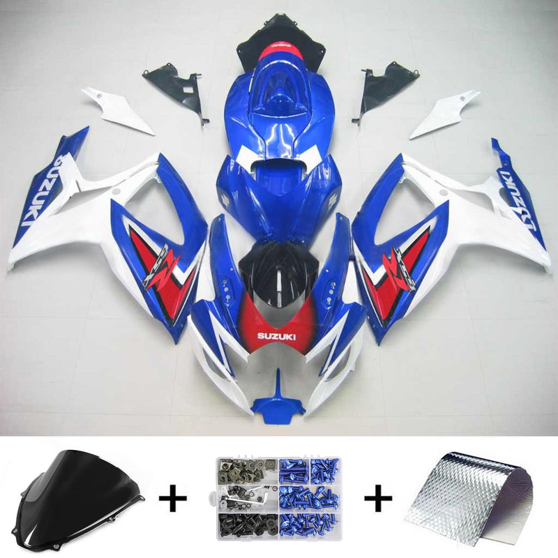 2006-2007 K6 Suzuki GSXR 600/750 kit de carenado de inyección cuerpo plástico