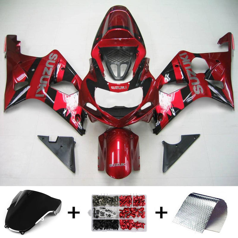 Kit de vendas de injeção Suzuki GSXR1000 K1 K2 2000-2002 para carroceria de plástico ABS