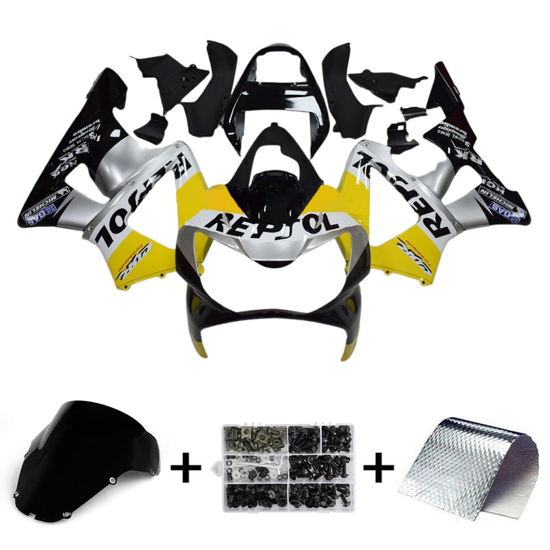 2000-2001 Honda CBR929RR Injection Fairing Kit Body Plast ABS