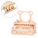 Kinder Schminktisch mit Spiegel – Prinzessin Schminkset für Mädchen ab 3 Jahren mit 8 Zubehörteilen und Schublade