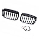2016-2019 Passend für BMW X1 F48 F49 2-teiliger Frontgrill in glänzendem Schwarz