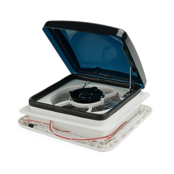 11" Dachlüfter für Wohnwagen – 3-fach stufenloser 12V Motor mit LED-Beleuchtung & Oberlichtfunktion