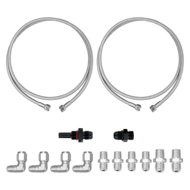 70"" SS geflochtene Getriebekühlerschlauchleitung für Turbo 700R4-4L60-4L60E - 4L65E