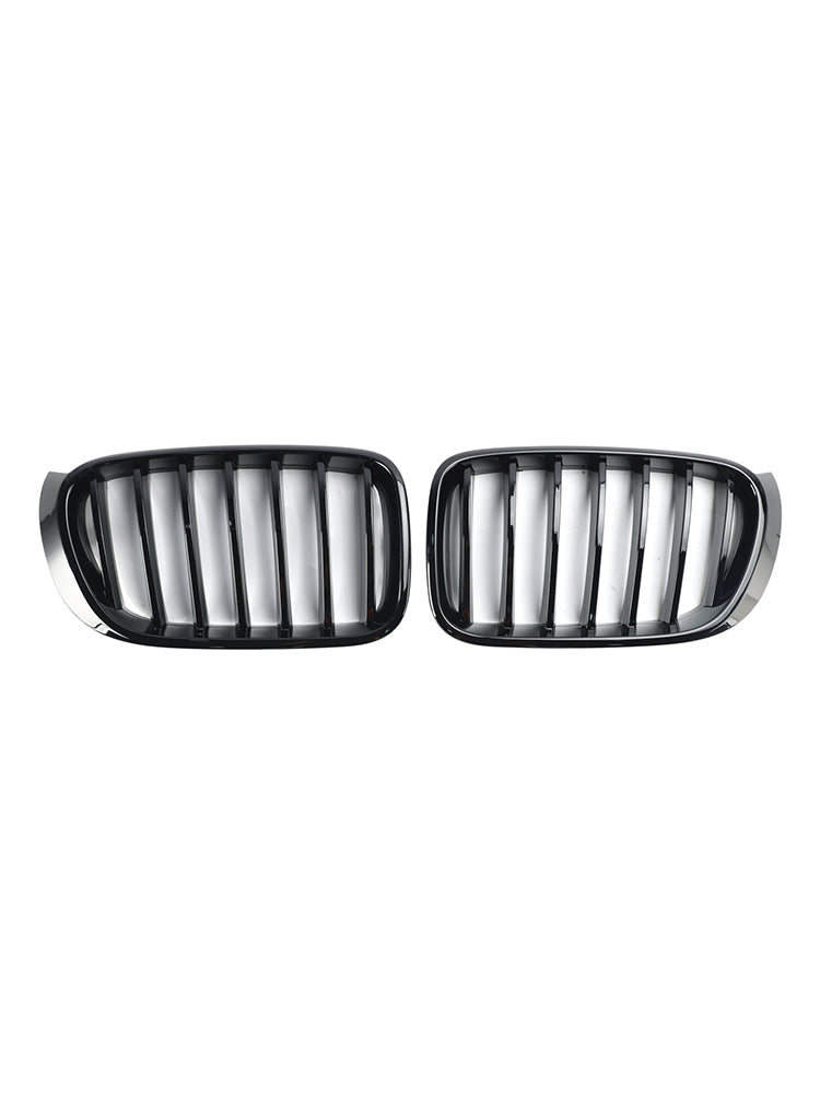 Glanset svart frontstøtfanger nyregrill for BMW X3 X4 F25 F26 2014-2017