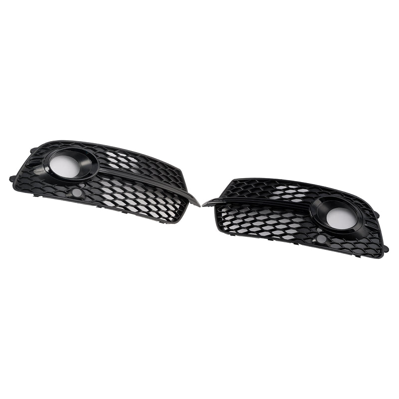 Frontstoßstange Nebelscheinwerfer Grill Grille Fit Audi Q5 S-Line SQ5 2013-2017 Schwarz
