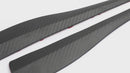 2kpl 36cm kumi auton etupuskurin huuli törmäyksenestonauha hiilikuitu Generic