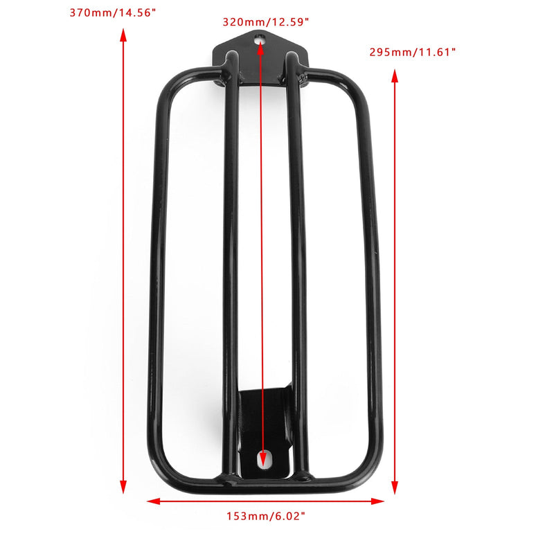 Bakre bagagehållare svart passform för Honda CMX 1100 Rebel 1100, DCT 2021+