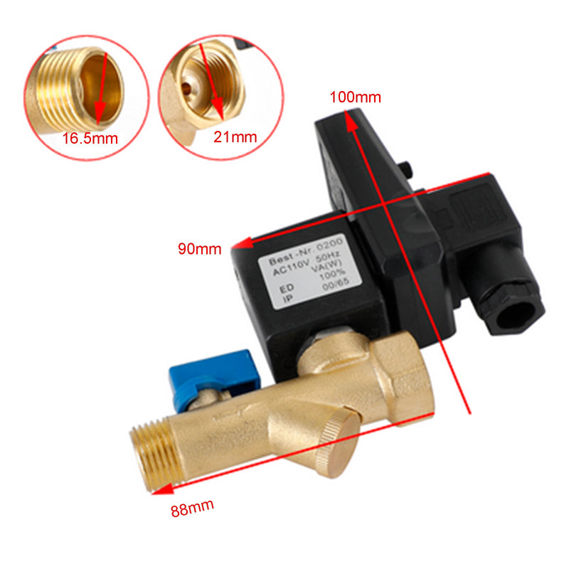 AC110V 1/2" automatisk elektronisk tidsstyrt luftkompressor Auto dreneringsventil