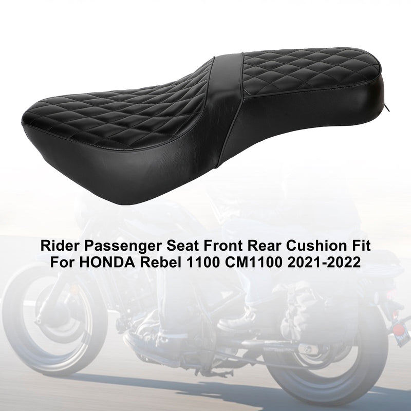 Reemplazo del asiento del conductor y del pasajero delantero trasero negro para Honda Rebel Cm1100 2021-2024