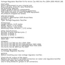 Regulator napięcia pasuje do skutera śnieżnego Arctic Cat Sno Pro 440 2004-2006 0630-180