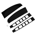 Ford Transit Custom 2012–2023, glänzend schwarzer hinterer Doppelscheunentür-Dachspoiler