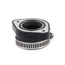 2x Vergaser Ansaugadapter Flanschkrümmer mit Klemme für VM24 PE26 PE28 PWK 28mm