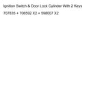 Hummer H2 2003-2007 Sytytyskytkin ja ovilukitussylinteri kahdella avaimella 707835 706592 598007