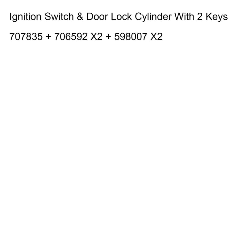 Hummer H2 2003-2007 Interruptor de ignição e cilindro de fechadura de porta com 2 chaves 707835 706592 598007