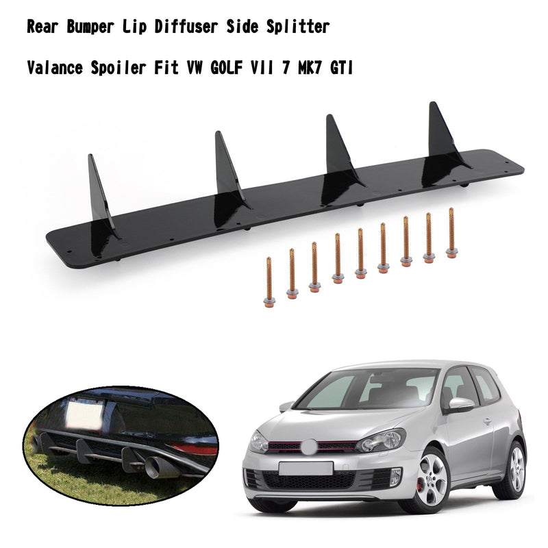 VW GOLF VII 7 MK7 GTI faldón trasero difusor de labio divisor lateral alerón cenefa