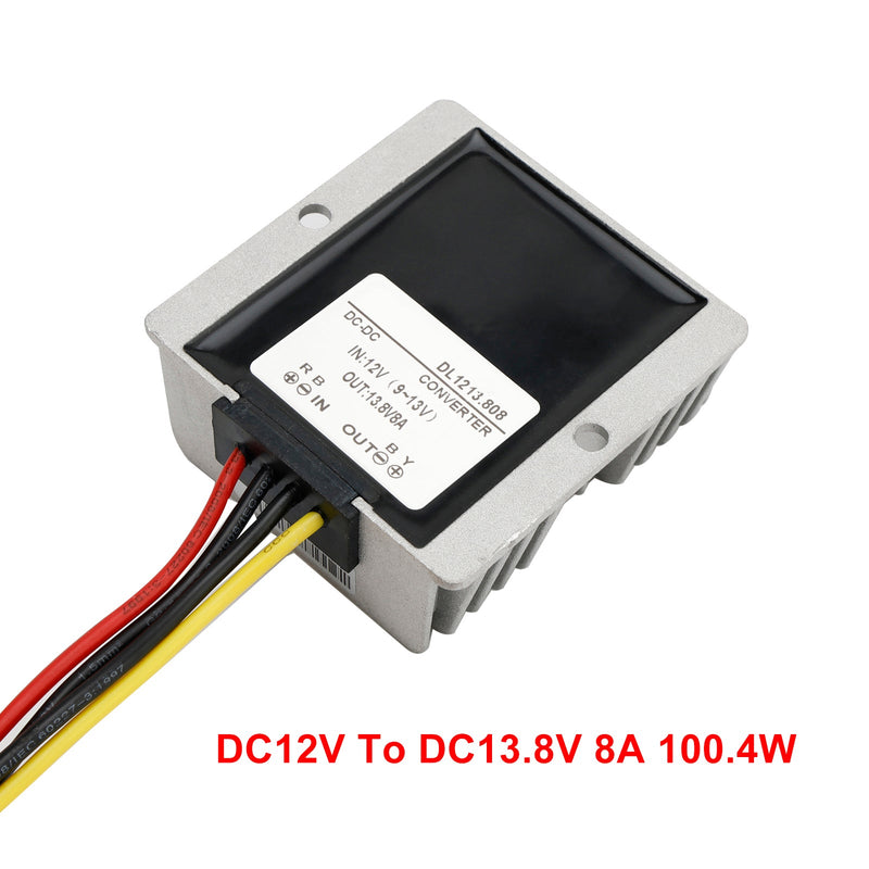 Vanntett DC/DC-omformerregulator 12V til 13,8V 8A 110,4W