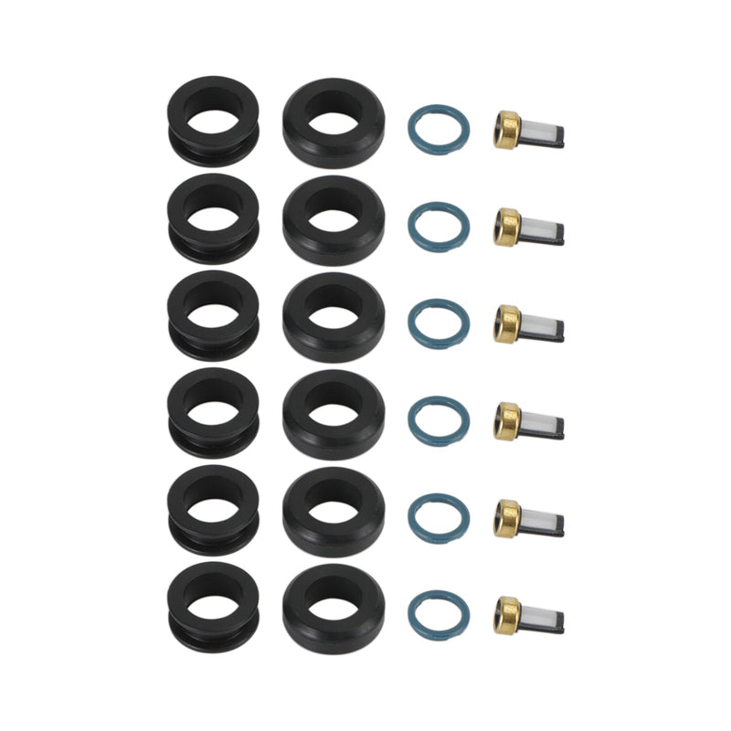 6 STK drivstoffinjektorpakning O-ringsett MD164888 egnet for Mitsubishi 3000GT INP-014