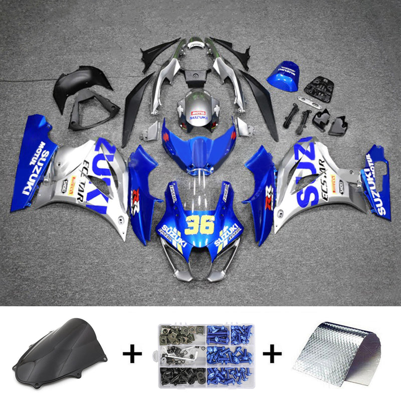 Amotopart Suzuki GSXR1000 2017-2023 K17 kåpesett Body Plastic ABS