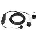 Przenośny kabel ładujący 13A EV, typ 2, wtyczka brytyjska, 3-pinowa elektryczna ładowarka samochodowa, 5,5 m