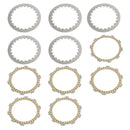 Clutchsett stål og friksjonsplater for Yamaha FZR250 FZR250R FZX250 1987-1994 Generisk