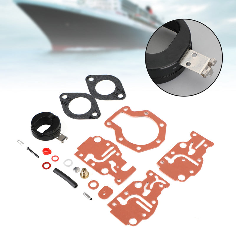 Kit de reparación de carburador compatible con Johnson/Evinrude 6 8 9,9 15 20 HP 0439073