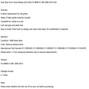 Mattamusta tuplalista etupellin munuaissäleikkö sopii BMW X1 E84 2009-14 maastoautoon