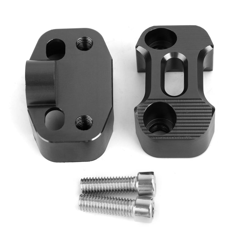 Areyourshop Alça de guiador de motocicleta de alumínio CNC 22-28 mm Universal Braçadeira de montagem