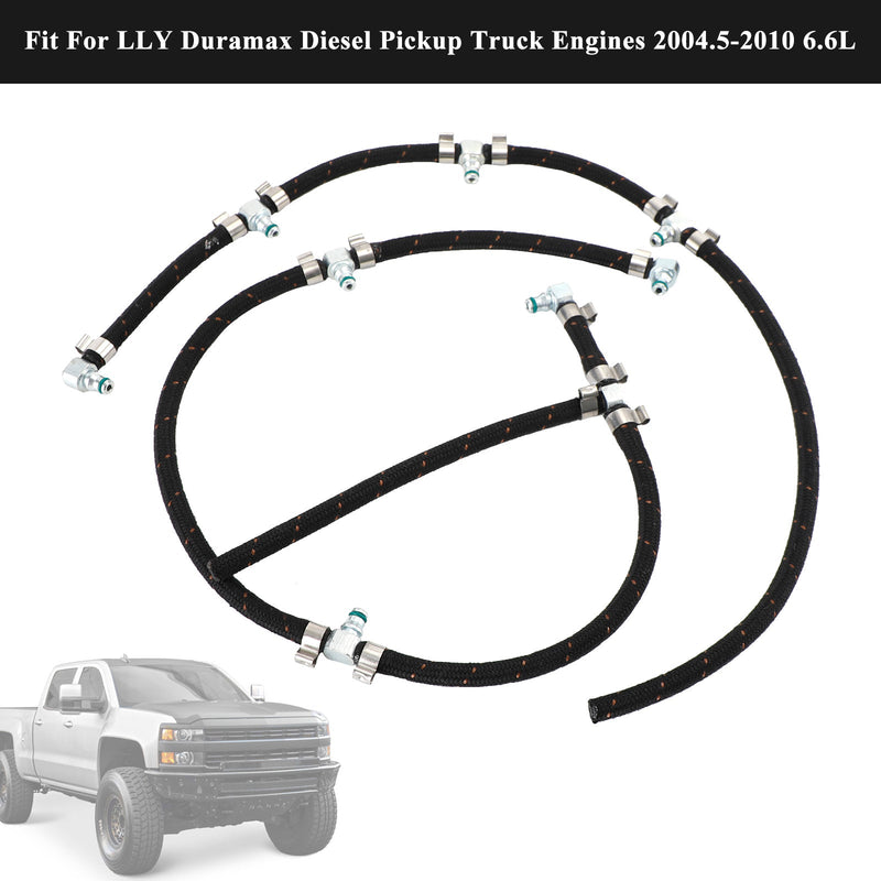 Duramax 2004-2010 6,6 litran dieselkuorma-automoottoreiden polttoainesuuttimen paluuputkisarja