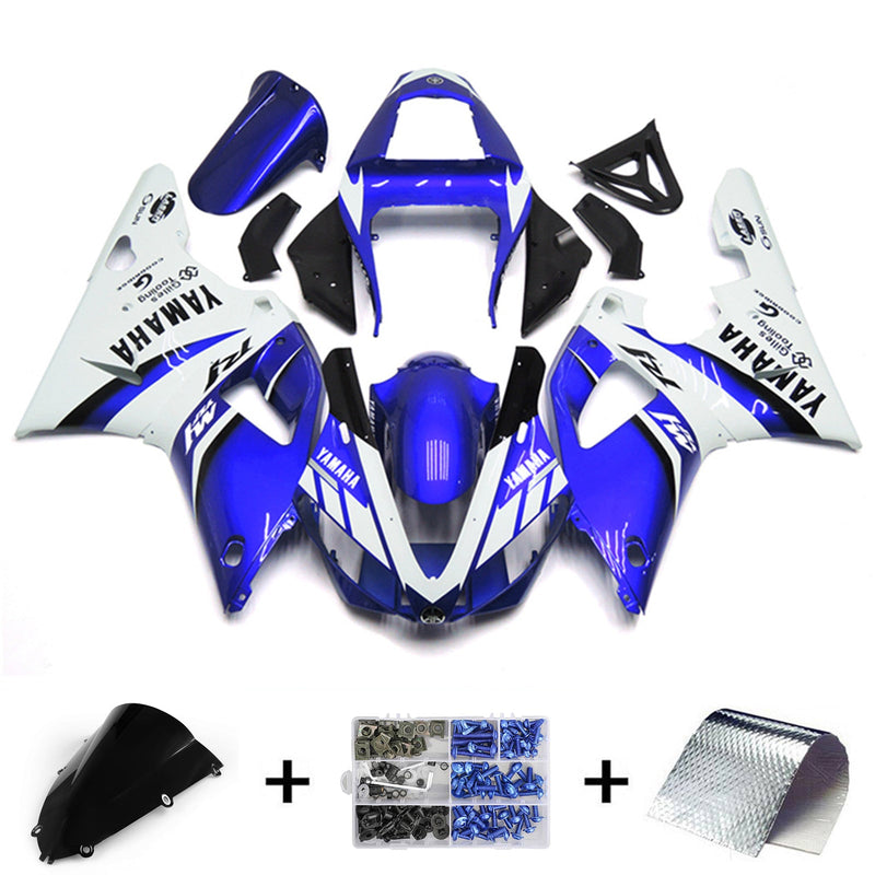 Amotopart Yamaha YZF 1000 R1 1998-1999 Juego de Carenado, Carrocería, Plástico, ABS