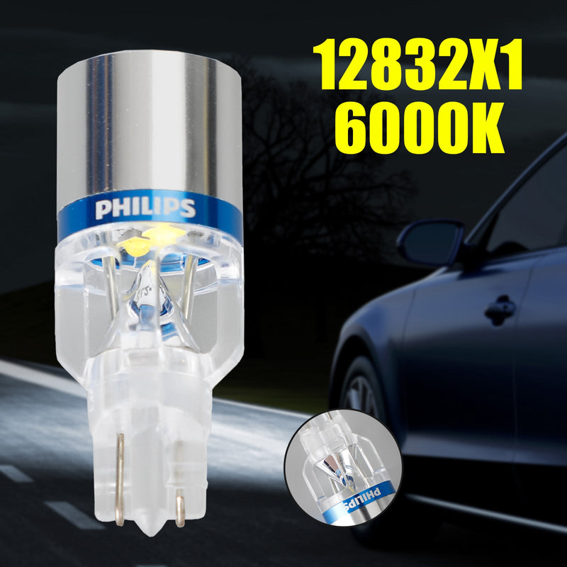 Para Philips 12832X1 Auto X-treme Ultinon LED T16 12V3W 200LM 6000K W2.1*9.5D