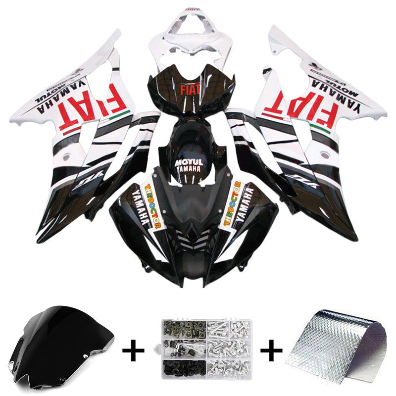 Amotopart Verkleidungsset für Yamaha YZF 600 R6 2008–2016, Karosserie, Kunststoff, ABS