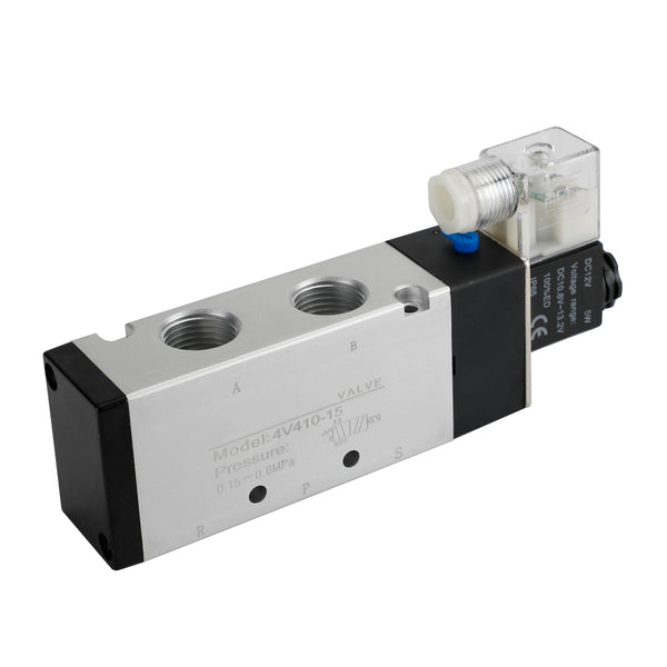 Pneumaattinen sähköinen solenoidiventtiili 4V310-10 DC 12V 2 asentoa 5 tapaa PT 1/2"