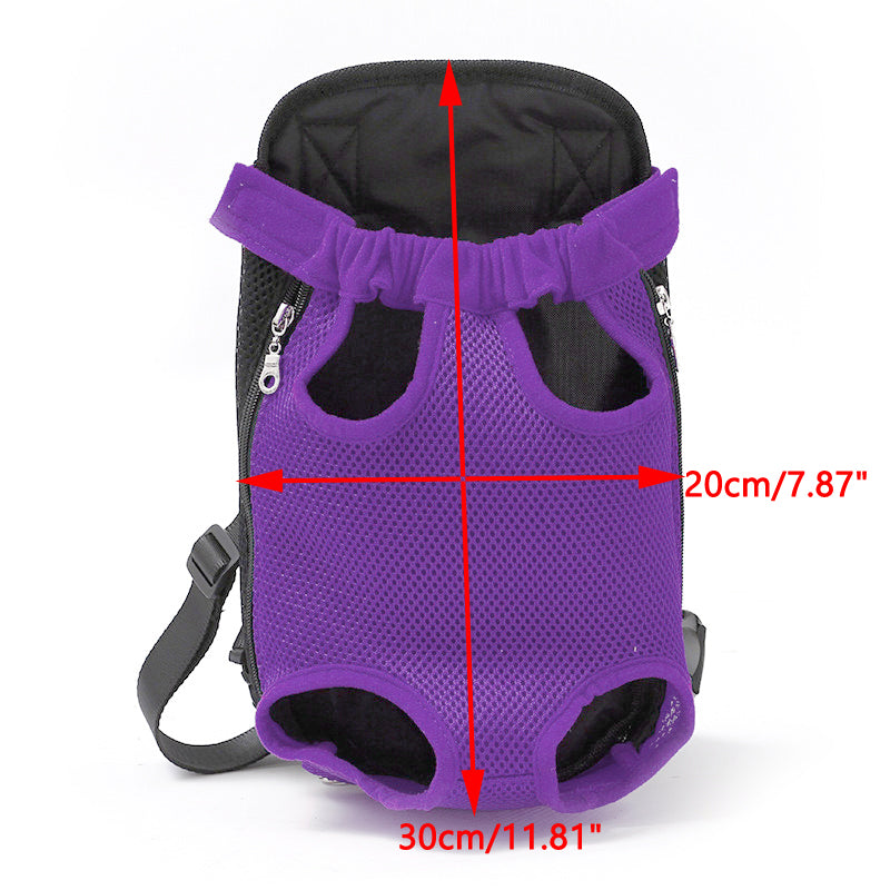 Mochila porta-cachorro portátil de malha para transporte de animais de estimação bolsa de viagem bolsa de ombro 