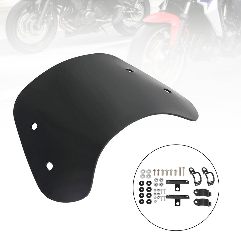 Motorcykel med 28-41mm framgaffel Universal Windshield WindScreen