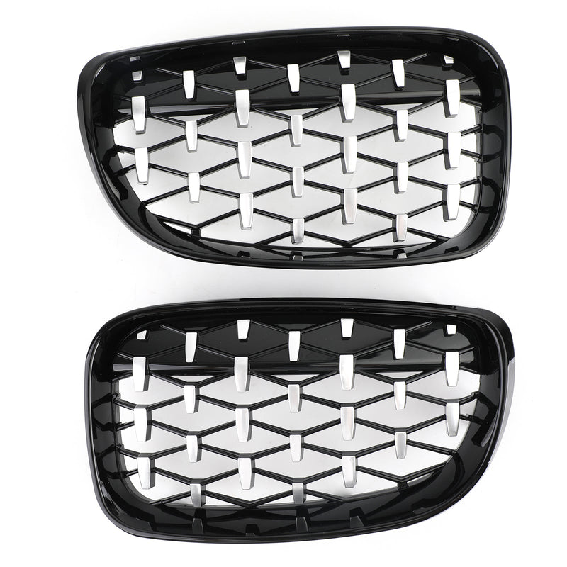 Kylargrill lämplig för BMW 1-serie E81 E87 E82 E88 128i 135i 2008-2012 Black & Chrome generic